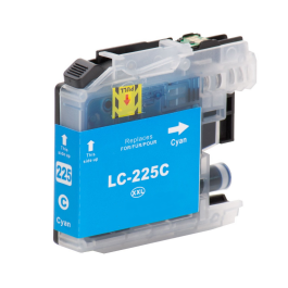 Brother LC-225XL C inktcartridge cyaan met chip (huismerk)