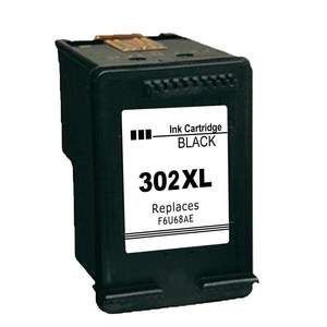 Zich verzetten tegen kern oortelefoon HP 302XL / F6U68AE inktcartridge zwart (huismerk)