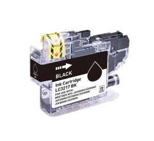 Brother LC-3217BK inktcartridge zwart met chip 15ml (huismerk) CBLC-3217BK 