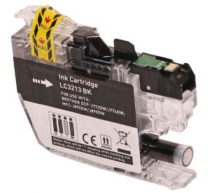 Brother LC-3213BK inktcartridge zwart hoge capaciteit met chip (huismerk) BC-LC3213BK 