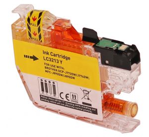 Brother LC-3213Y inktcartridge geel hoge capaciteit met chip (huismerk) BC-LC3213Y 