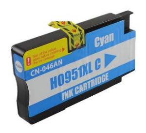 HP 951XL / CN046AE inktcartridge cyaan hoge capaciteit 27ml met chip (huismerk) CHP-951XLCC 
