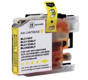 Brother LC-125XL Y inktcartridge geel 16.6ml (huismerk) BC-LC-0125XLY 